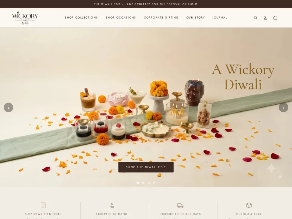 Wickory homepage